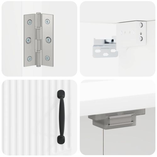 Кабинет за дартборд HOORN Бяло 52,5 x 10,5 x 53,5 см