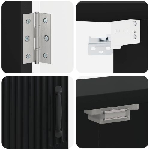 Кабинет за дартборд HOORN Черно 52,5 x 10,5 x 53,5 см