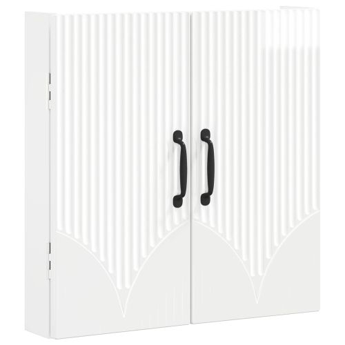 Кабинет за дартборд HOORN Бял гланц 52,5 x 10,5 x 53,5 см