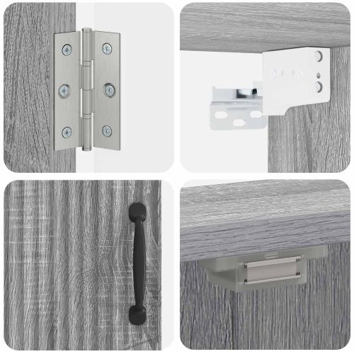 Кабинет за дартборд HOORN Сив Сонома 52,5 x 10,5 x 53,5 см