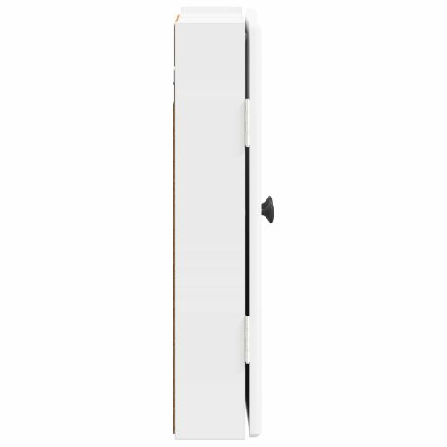 Кабинет за дартборд BREDA Бял гланц 52,5 x 10,5 x 53,5 см