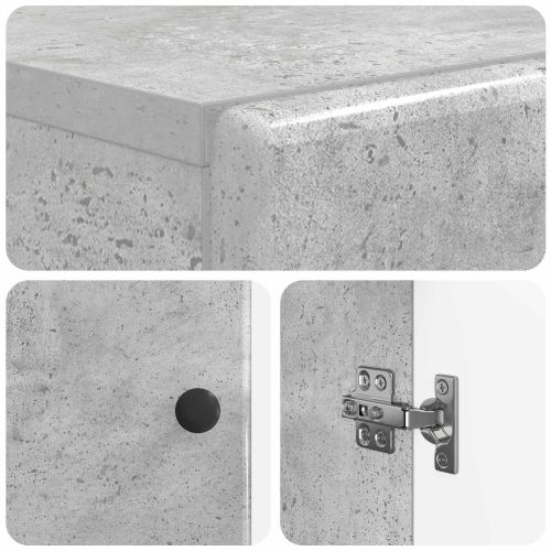 Тоалетна Шкаф BREDA Бетонно сиво 66 x 25,5 x 190 см