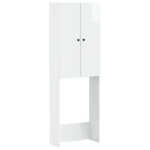 Тоалетна Шкаф BREDA Бял гланц 66 x 25,5 x 190 см