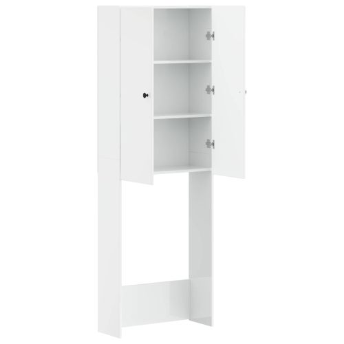 Тоалетна Шкаф BREDA Бял гланц 66 x 25,5 x 190 см