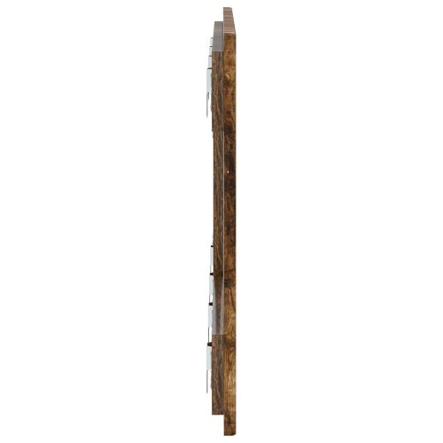 Табла за легло за стена BREDA Опушен дъб Инженерна дървесина