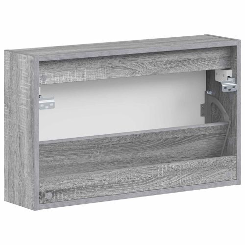 Стенно шкафче за обувки UTRECHT 71 x 17 x 43 см Сив Сонома