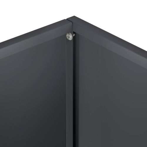 Градинска саксия 2 бр. Антрацит 40 x 20 x 40 см