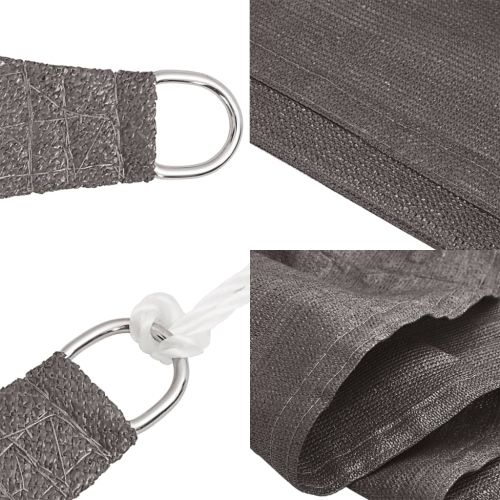 311104 Sunshade Sail 160 g/m² Anthracite 3/4x3 m HDPE