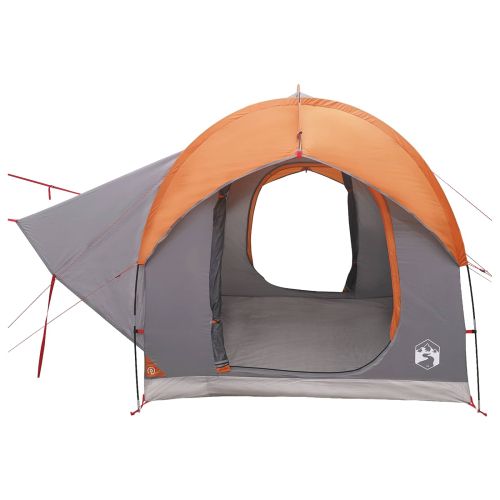 Автомобилна палатка с покрив Сив и оранжев 239 x 210 x 210 см