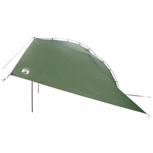 Автомобилна палатка 350 x 250 cm Зелено Полиестер и стомана