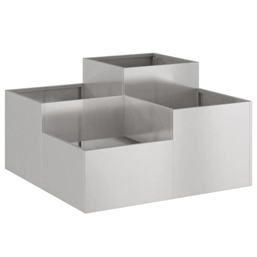 Градинска саксия Ръждясало 80 x 80 x 48 см Патинираща стомана