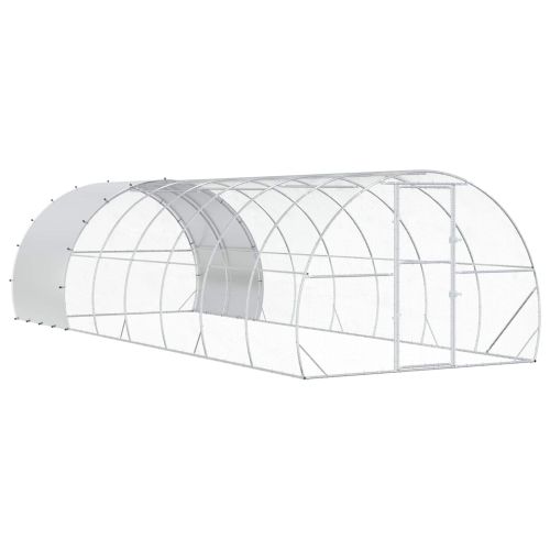 Кокошарник Сребристо 800 x 300 x 200 см Поцинкована стомана
