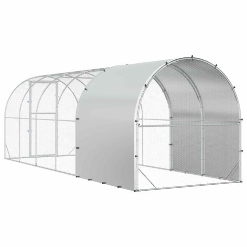 Кокошарник Сребристо 600 x 200 x 200 см Поцинкована стомана