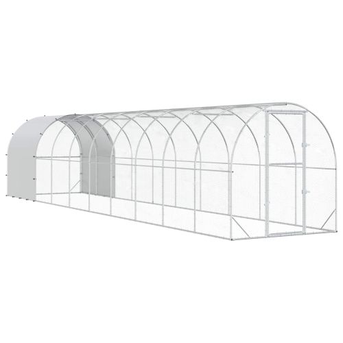 Кокошарник Сребристо 1000 x 200 x 200 см Поцинкована стомана