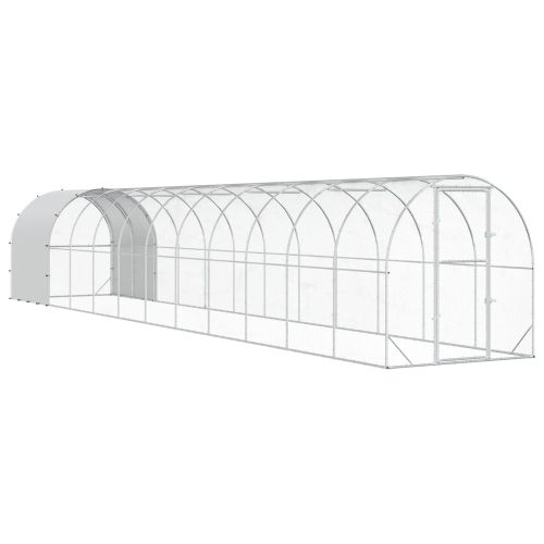 Кокошарник Сребристо 1200 x 200 x 200 см Поцинкована стомана
