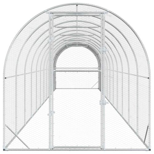 Кокошарник Сребристо 1200 x 200 x 200 см Поцинкована стомана