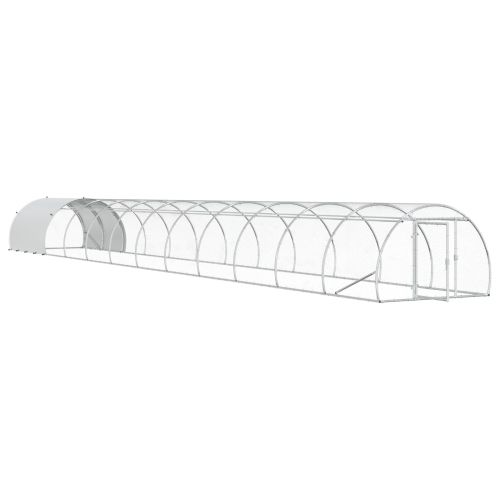 Кокошарник Сребристо 1200 x 150 x 100 см Поцинкована стомана