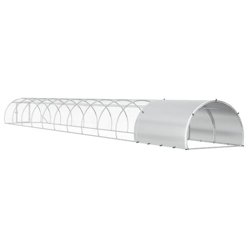 Кокошарник Сребристо 1200 x 150 x 100 см Поцинкована стомана