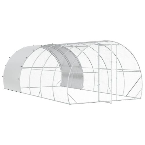 Кокошарник Сребристо 600 x 300 x 200 cm Поцинкована стомана