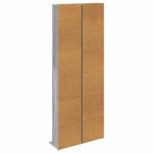 Кабинет за CD 2 бр. Сив Сонома 33 x 23,5 x 175 см