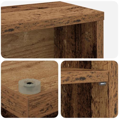 Кабинет за CD Старо дърво 33 x 23,5 x 175 см