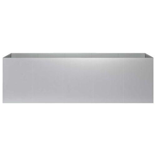 Градинска саксия Сребристо 200 x 40 x 60 см Поцинкована стомана
