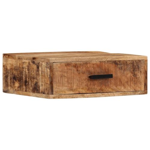 Стенно нощно шкафче 40x30x13,5 см масивно мангово дърво