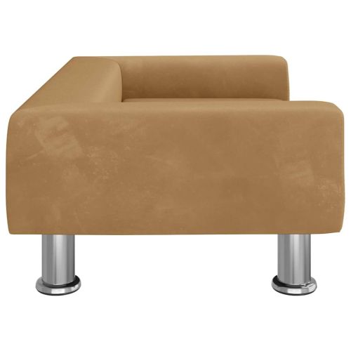 Кучешко легло синьо 70x45x26,5 см кадифе