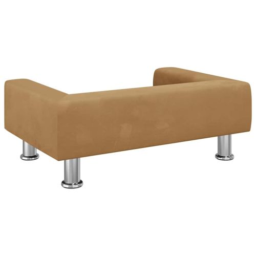 Кучешко легло синьо 70x45x26,5 см кадифе