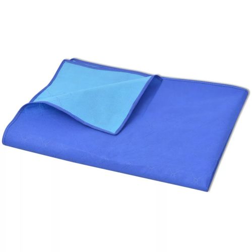 Одеяло за пикник, синьо и светлосиньо, 150x200 см