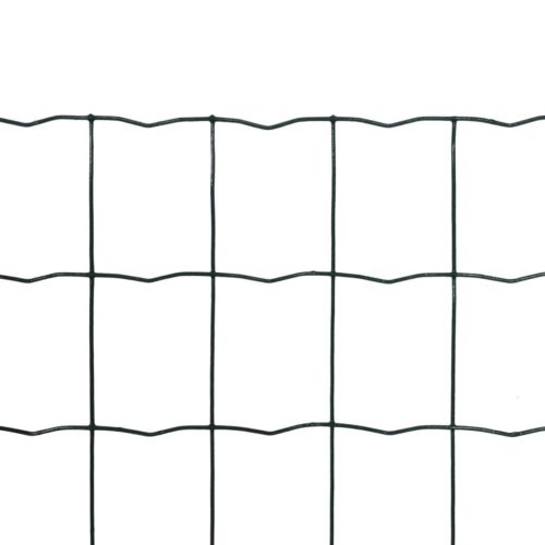 Оградна мрежа, стомана, 25 x 1,2 м, зелена