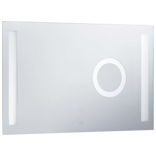 Стенно LED огледало за баня с тъч сензор 100x60 см