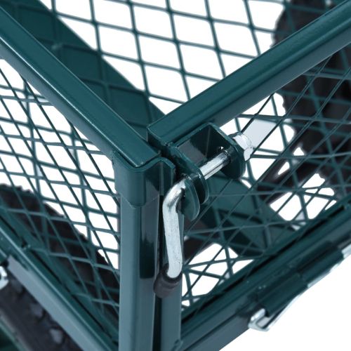 Градинска ръчна количка, зелена, 250 кг