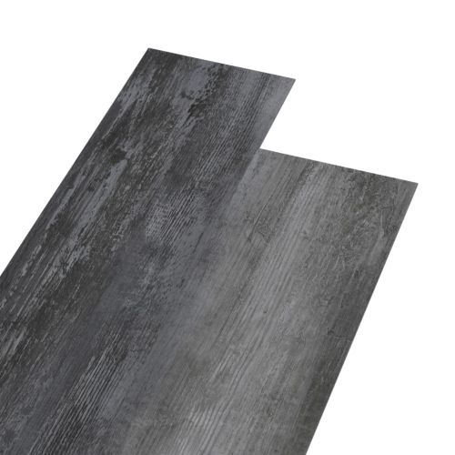 Несамозалепващи PVC подови дъски 5,26 м² 2 мм лъскаво сиво