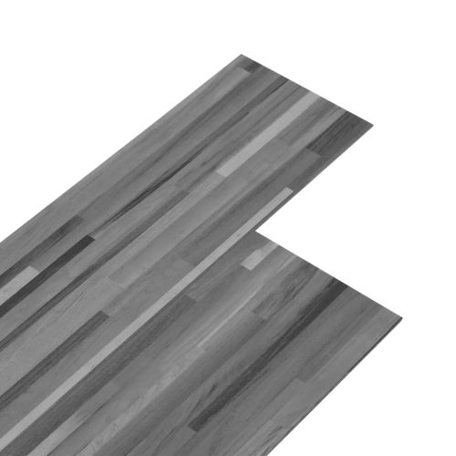 PVC подови дъски 4,46 м² 3 мм самозалепващи сиви ивици