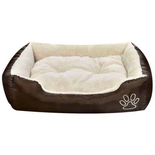 Топло кучешко легло с подплатена възглавница, размер M