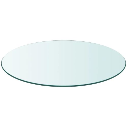 Темпериран стъклен плот за кръгла маса, 700 мм