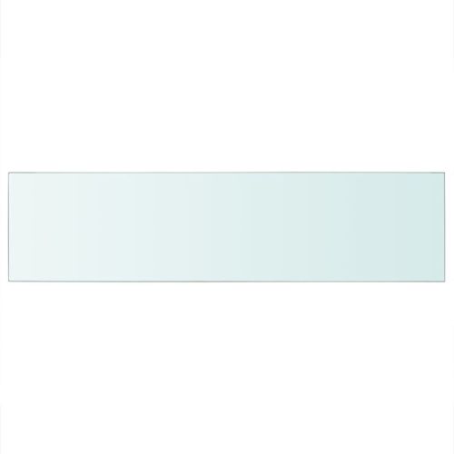 Плоча за рафт, прозрачно стъкло, 100 x 25 см