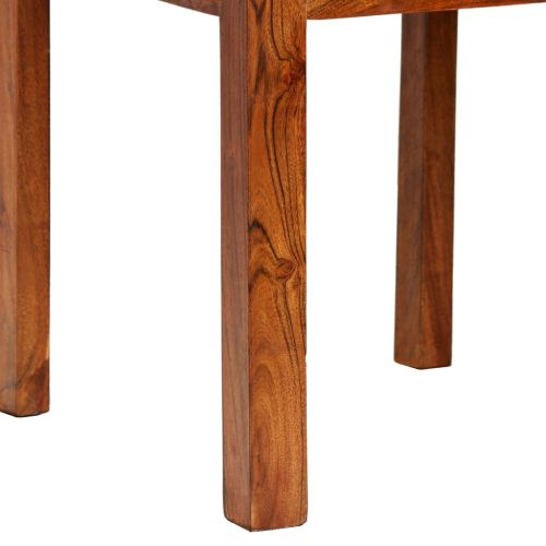 Трапезни столове 2 бр масивно дърво с меден финиш модерни