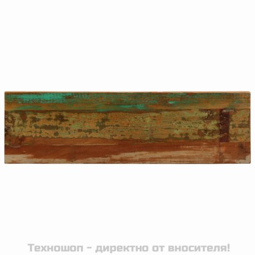 Конзолна маса, 120x35x76 cм, регенерирано дърво масив и стомана