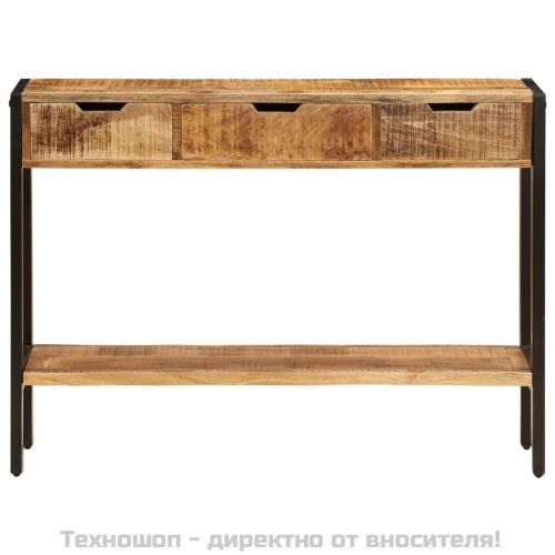 Бюфет с 3 чекмеджета, 110x35x75 см, мангово дърво масив