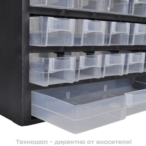 Шкаф за инструменти с 41 чекмеджета, 2 бр, пластмаса