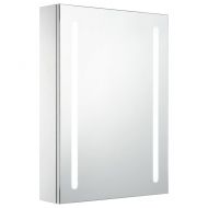 LED шкаф с огледало за баня, 50x13x70 см