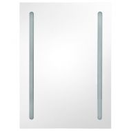 LED шкаф с огледало за баня, 50x13x70 см