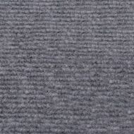 Изложбен килим, набразден, 1,2x10 м, сив