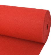 Изложбен килим, 1x12 м, червен