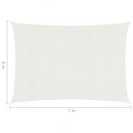 Платно-сенник, 160 г/м², бяло, 6x7 м, HDPE