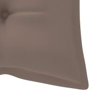 Възглавница за градинска пейка таупе 120x(50+50)x7 см оксфорд
