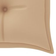 Възглавница за градинска пейка бежова 150x(50+50)x7 см оксфорд