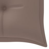 Възглавница за градинска пейка таупе 150x(50+50)x7 см оксфорд